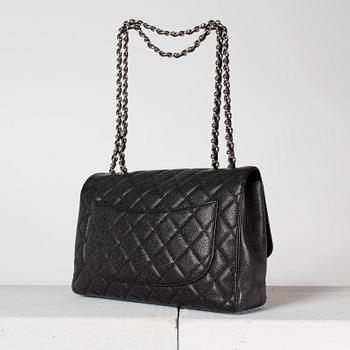 VÄSKA "Jumbo Single Flap Bag" Chanel 2009-2010.