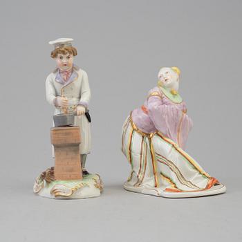 Two European porcelain figurines, 20th century.