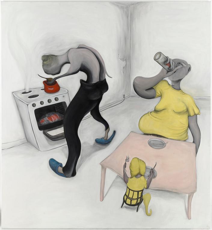 SOFIE ARFWIDSON, "Kitchen". Signerad Sofia Arfwidson och daterad 2006 a tergo.