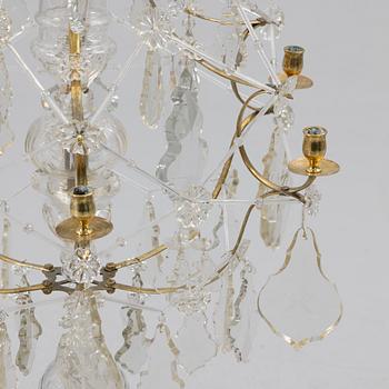 Chandelier for six lights, Rococo, 18th century.