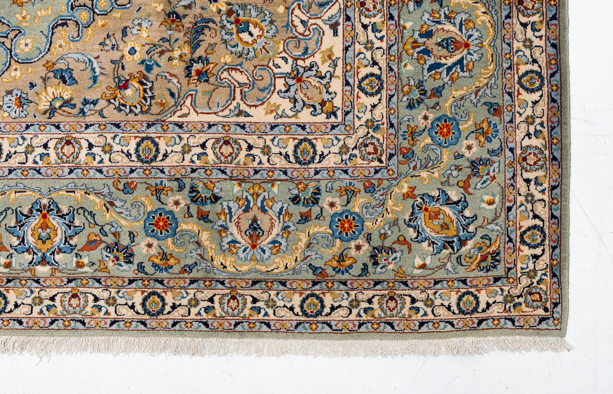 Carpet, Keshan, approx. 440 x 320 cm.