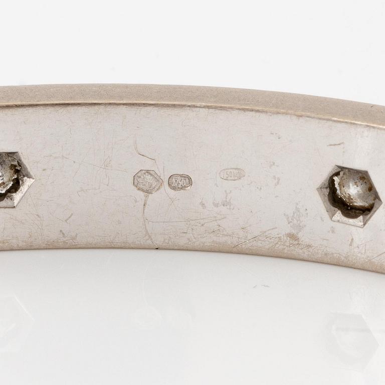 Cartier armband " Love" 18K vitguld med tio runda briljantslipade diamanter.