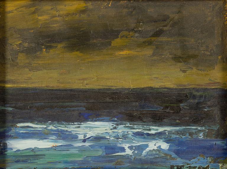 Christer Strömholm, olja på pannå, signerad och daterad -44.