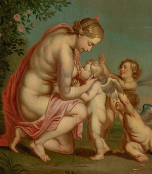 Fransk skola, 1700-tal. Olja på pannå.