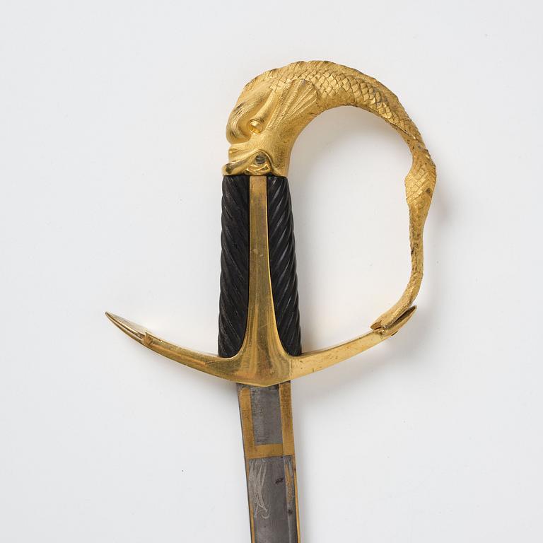 A Swedish Naval Officer's sabre of Honour, given by crown prince Carl Johan around 1815.
