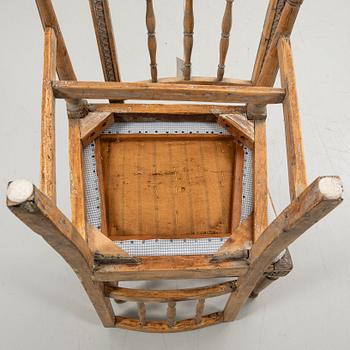 Chairs, 4 pcs, late Gustavian, 19th century.