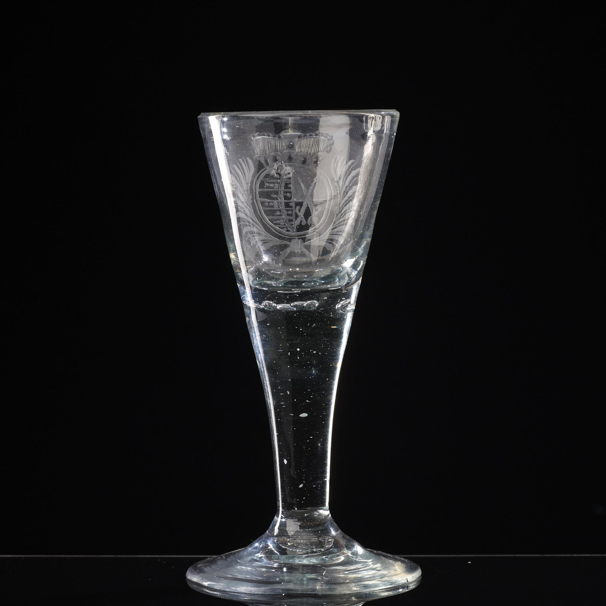 SPETSGLAS. Tyskland, 1700-tal.