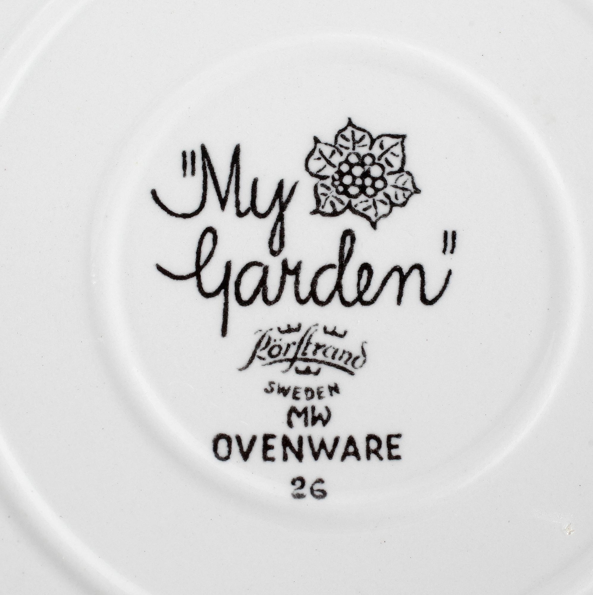 PARTI SERVISDELAR, 10 st, porslin, bl a modell Granada, Gunnar Nylund, Rörstrand, 1900-talets mitt.