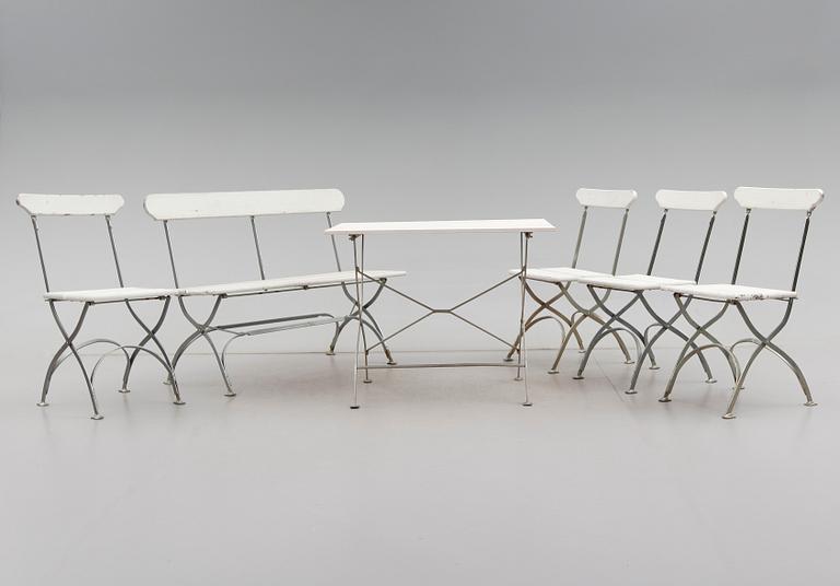 TRÄDGÅRDSGRUPP, 6 delar, Grythyttan, 1900-talets andra hälft.