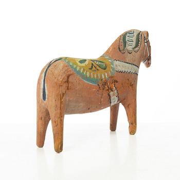 Dala horse. Folk art. First half of the 20th century.