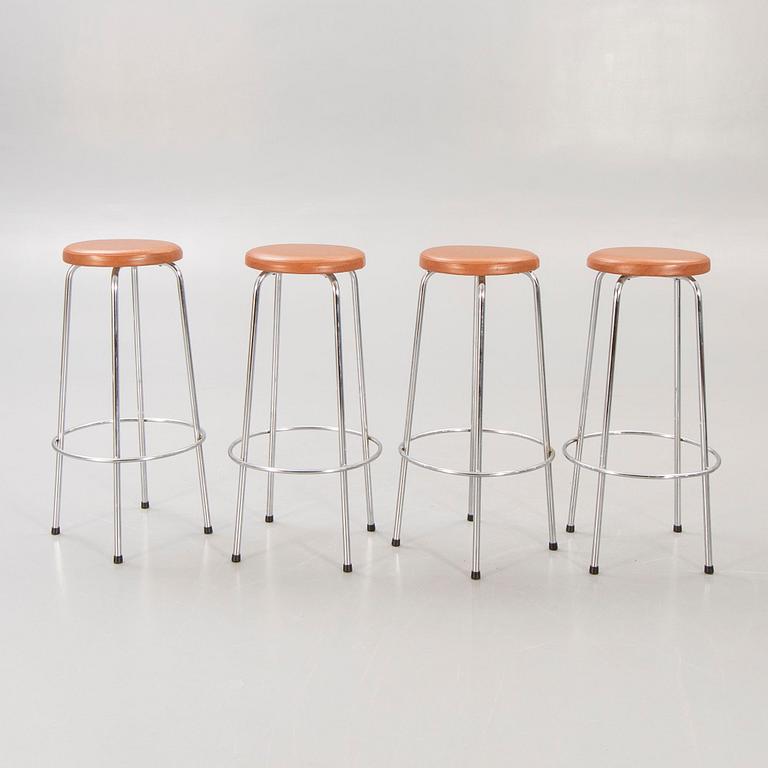 Bar stools, 4 pcs, 1960s-70s.