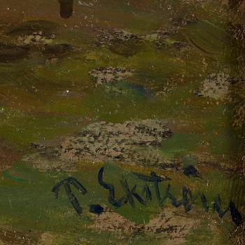 PER EKSTRÖM, olja på duk. Signerad.