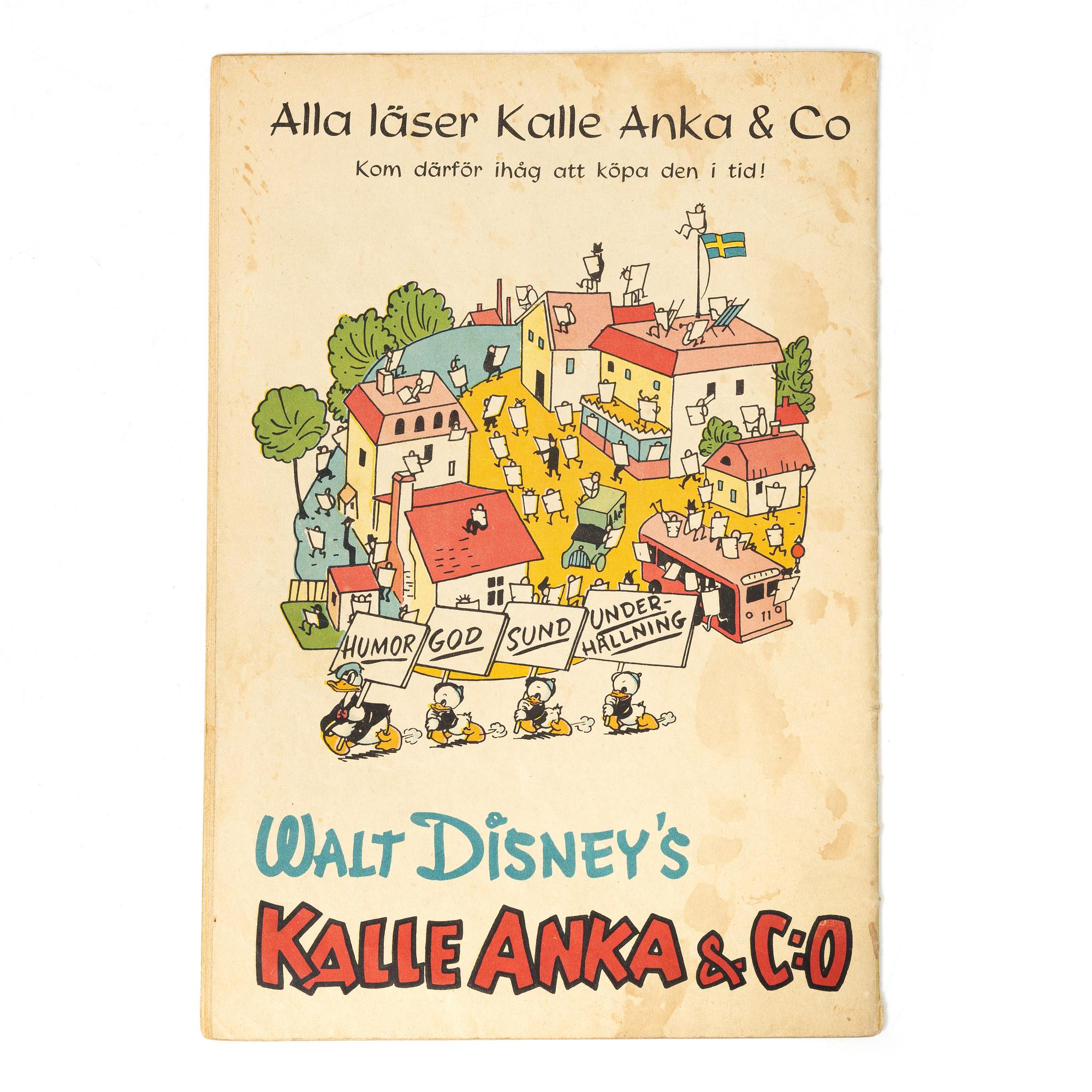 Comic book, Kalle Anka & Co, no. 9, 1949.