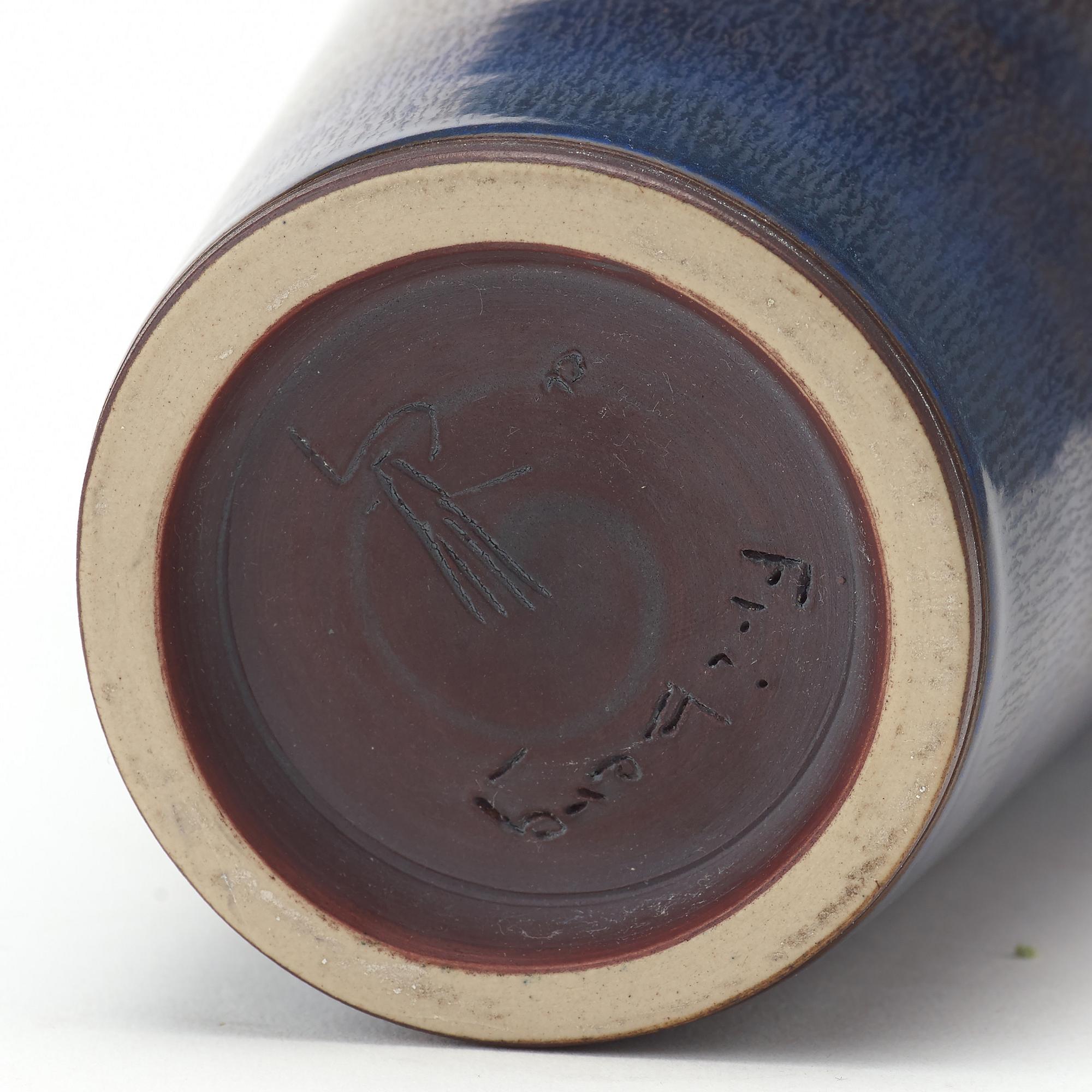 A Berndt Friberg stoneware vase, Gustavsberg studio, Sweden 1959.