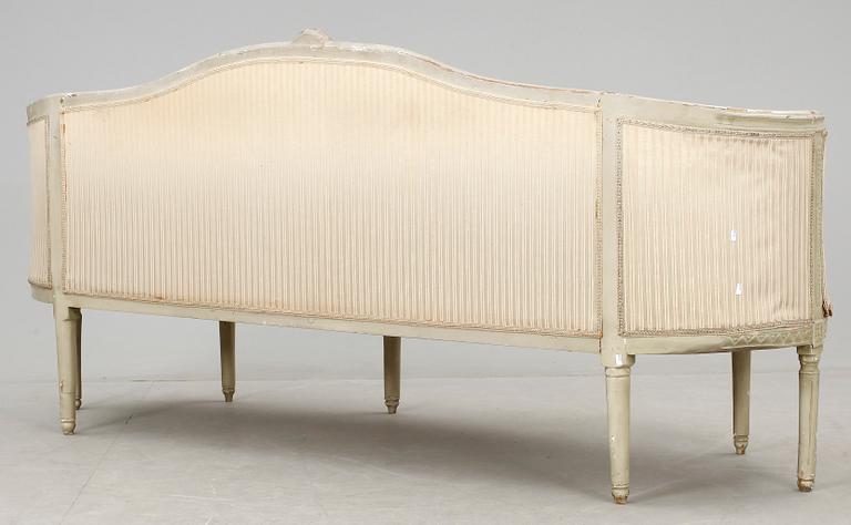 BADKARSSOFFA, gustaviansk stil, 1800-talets slut.