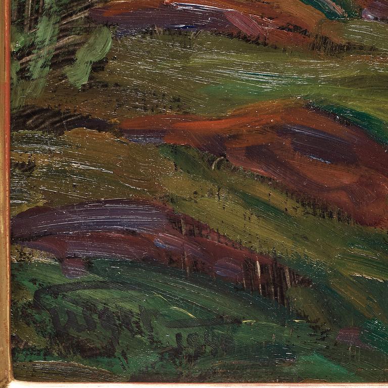Prins Eugen, "Popplar o. fruktblom" (Poplars and fruit trees in bloom).