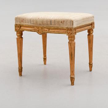TABURETT, gustaviansk stil, 1900-talets första hälft.