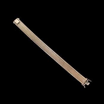 ARMBAND, 18 k vitguld, 1960-tal. Vikt ca 32 g.