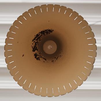 Harald Notini, taklampor, ett par, modell "11773", Arvid Böhlmarks Lampfabrik, Stockholm 1940-50-tal.