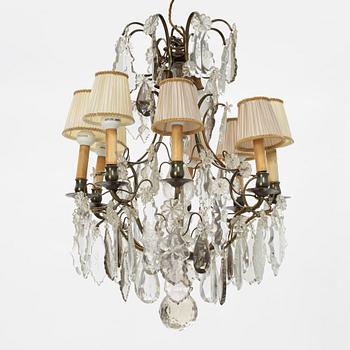 A Rococo style chandelier, first half of the 20th Century.