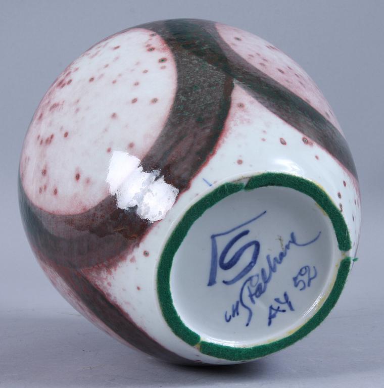 VAS, stengods, Carl-Harry Stålhane, Designhuset/Stålhanegruppen AB, Lidköping, sign, 1980-talets första hälft.