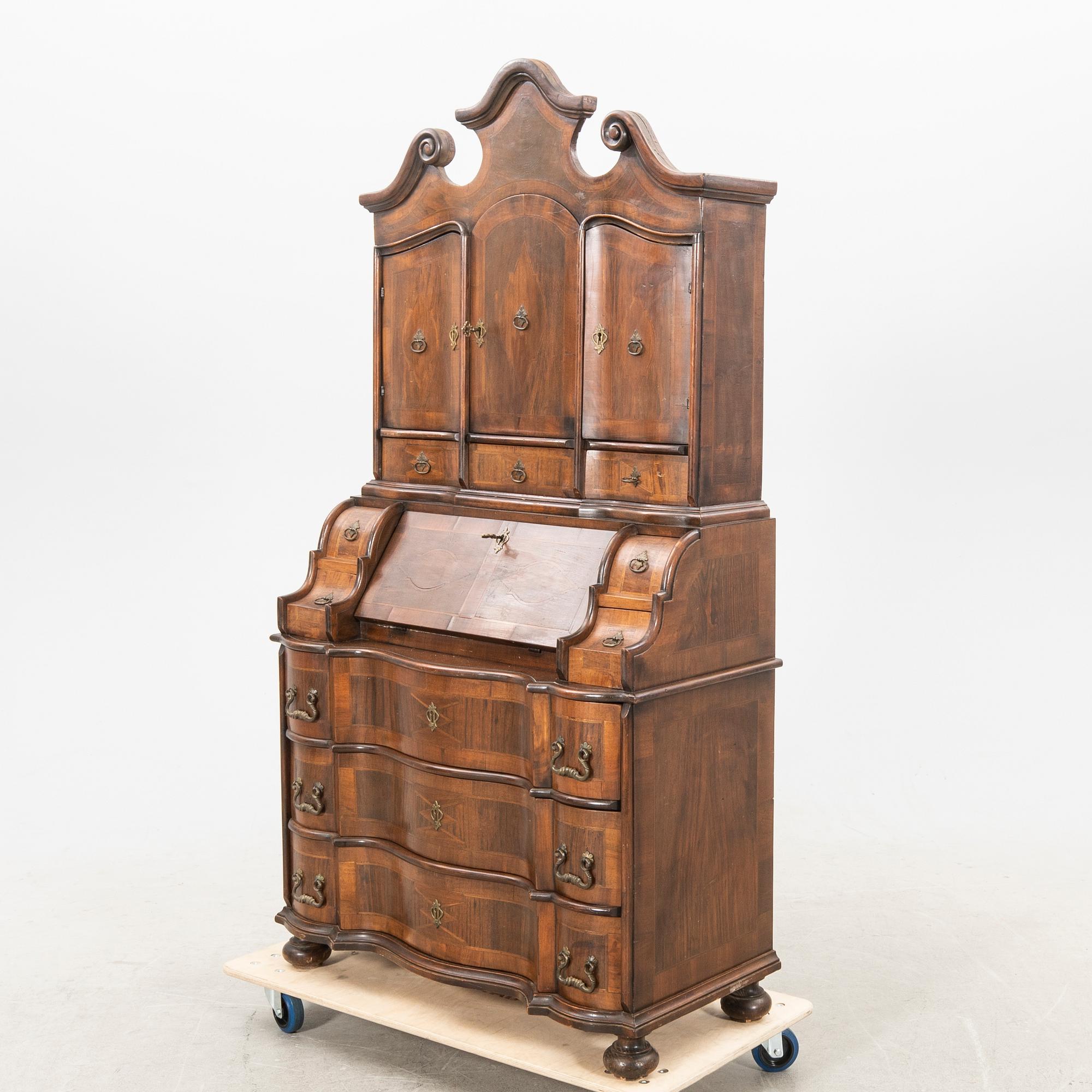 Writing cabinet Rococo style, first half of the 20th century.