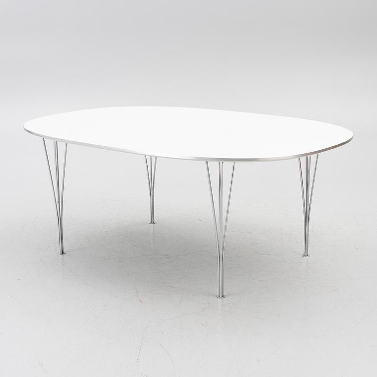 Bruno Mathsson, & Piet Hein, a dining table, 'Superellipse', Fritz Hansen, Denmark, 1996.