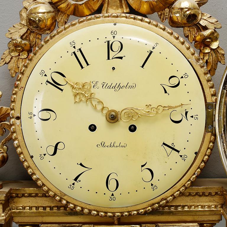 VÄGGPENDYL, gustaviansk stil, 1900-talets första hälft.