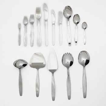 A 193-piece stainless steel flat ware set, "Guldi", Nilsjohan, Sweden.