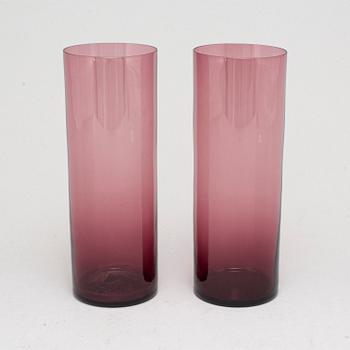 TAPIO WIRKKALA, saftglas, 10 st, modell 2204, Iittala. I produktion 1956-1969.