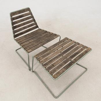 Lars Eriksson och Jonas Ek trädgårdsstol med pall Grythyttan 2000-tal.