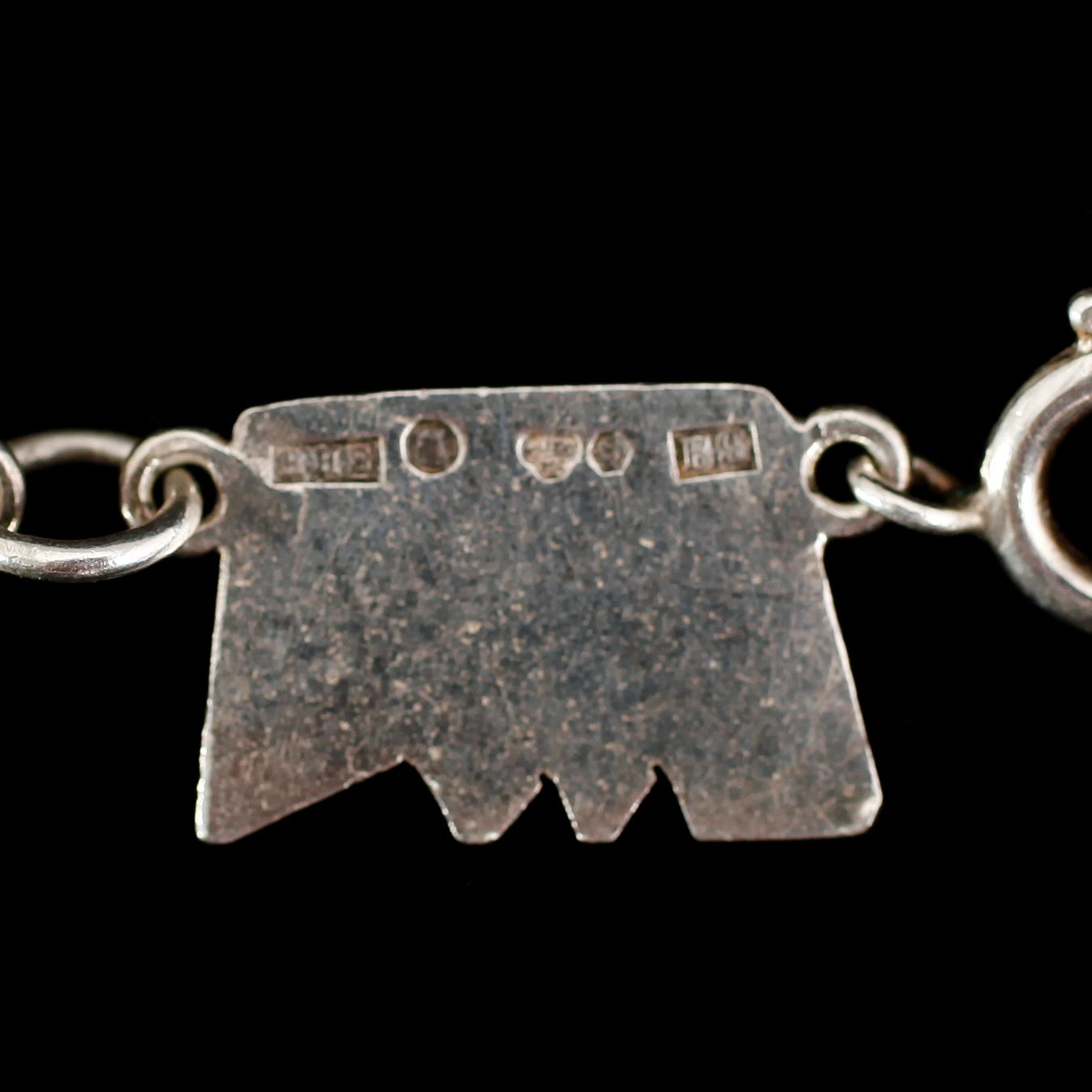 HALSBAND, silver, svenska stämplar, 1952. Vikt ca 33 gram.