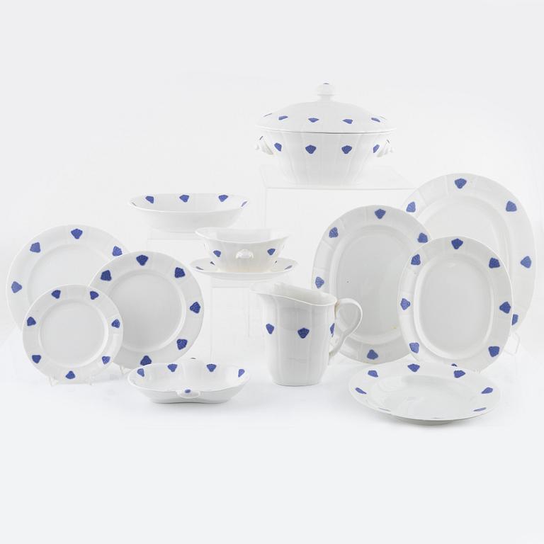 Matservis, 59 delar, flintgods, Gustavsberg, 1920-tal.