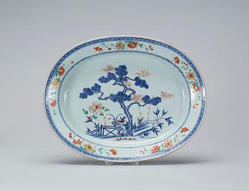 STEKFAT, porslin, Kina, 1700-tal.