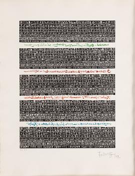 Folder with graphic prints by various artists "Les Hypergraphies".