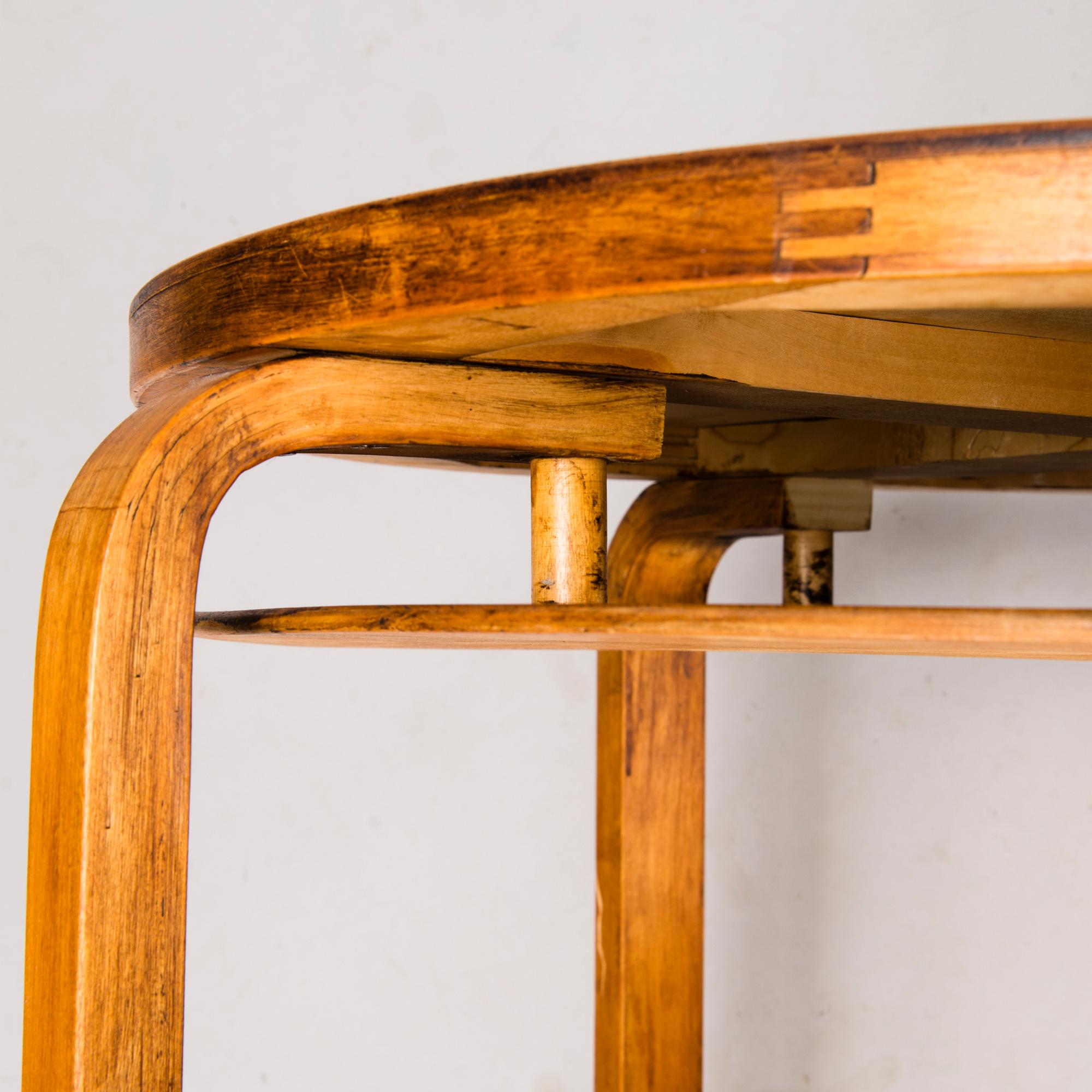 ALVAR AALTO, a late 1940s, 'A72' table for O.Y. Huonekalu-ja Rakennustyötehdas A.B. Finland.