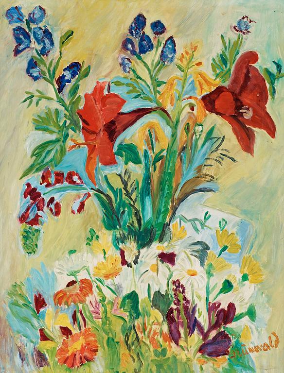 Isaac Grünewald, Still life with amaryllis.