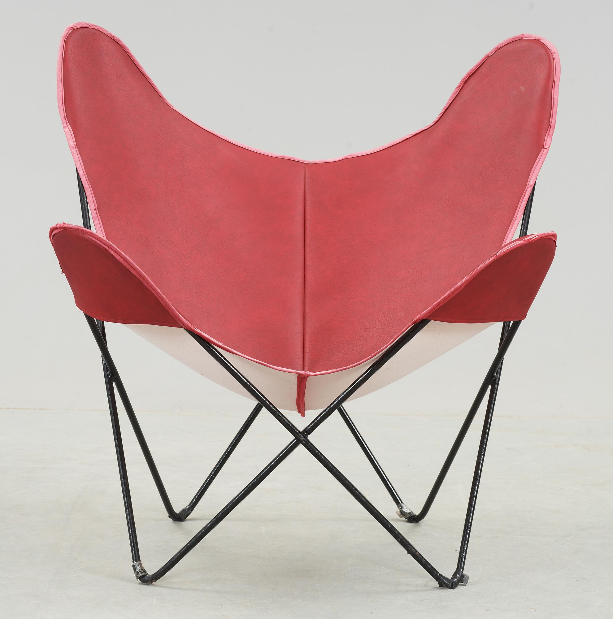 FLADDERMUSFÅTÖLJ, "Butterfly chair", 1900-talets senare hälft.