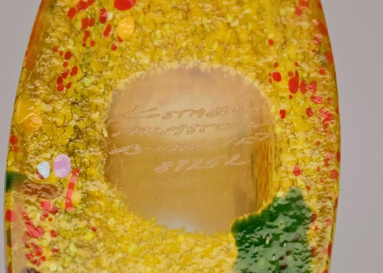 VAS samt FLASKA, glas, Bertil Vallien och Ulrica Hydman-Vallien, Kosta Boda. 1900-tal.