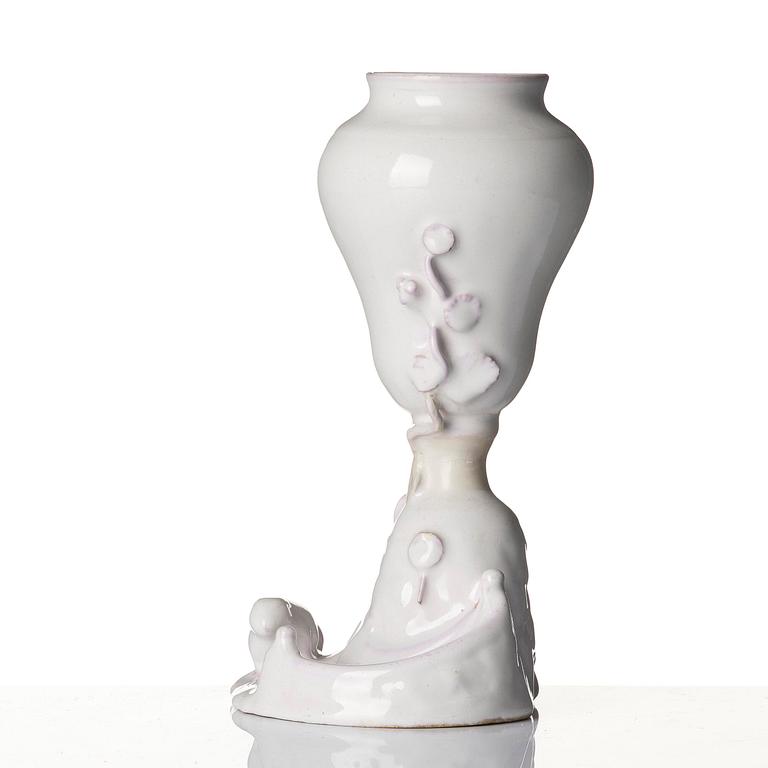 A Swedish Marieberg faience vase, 18th century.