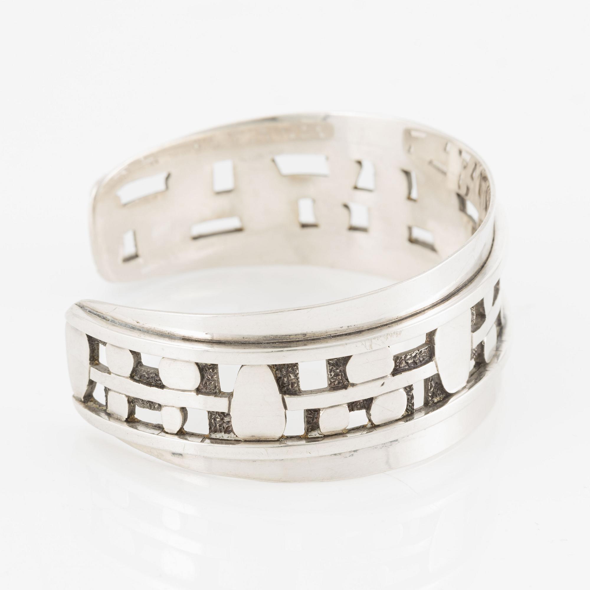 Claës Giertta, armband, silver, Stockholm 1963.