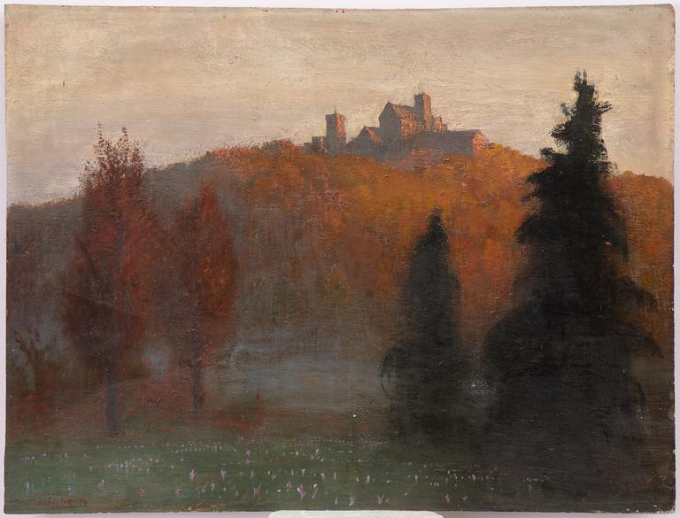 Hermann Hendrich, Landscape with a castle.