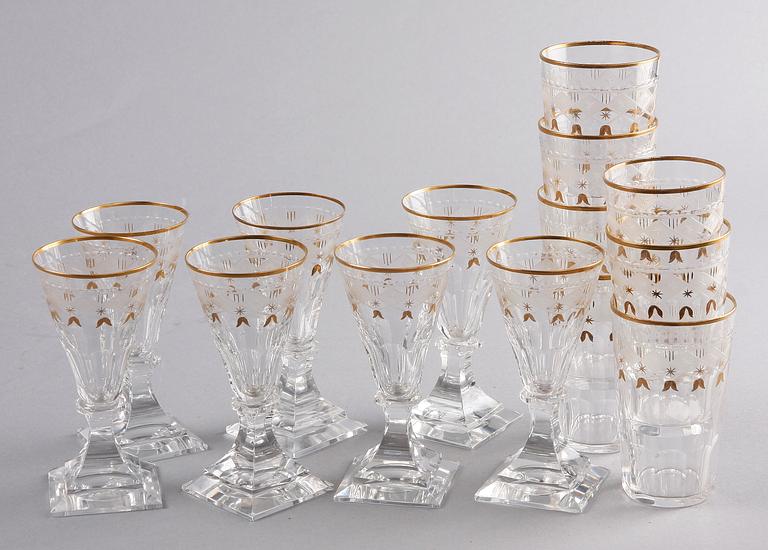 GLASSERVISDELAR 14 st, Kosta Junior, 1900-tal.