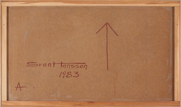 SVEN AXEL HANSSON, oil on panel, signed and dated 1983 à tergo.