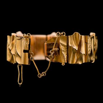 Björn Weckström, ARMBAND, "Carrara", 14K guld. Lapponia 1981.
