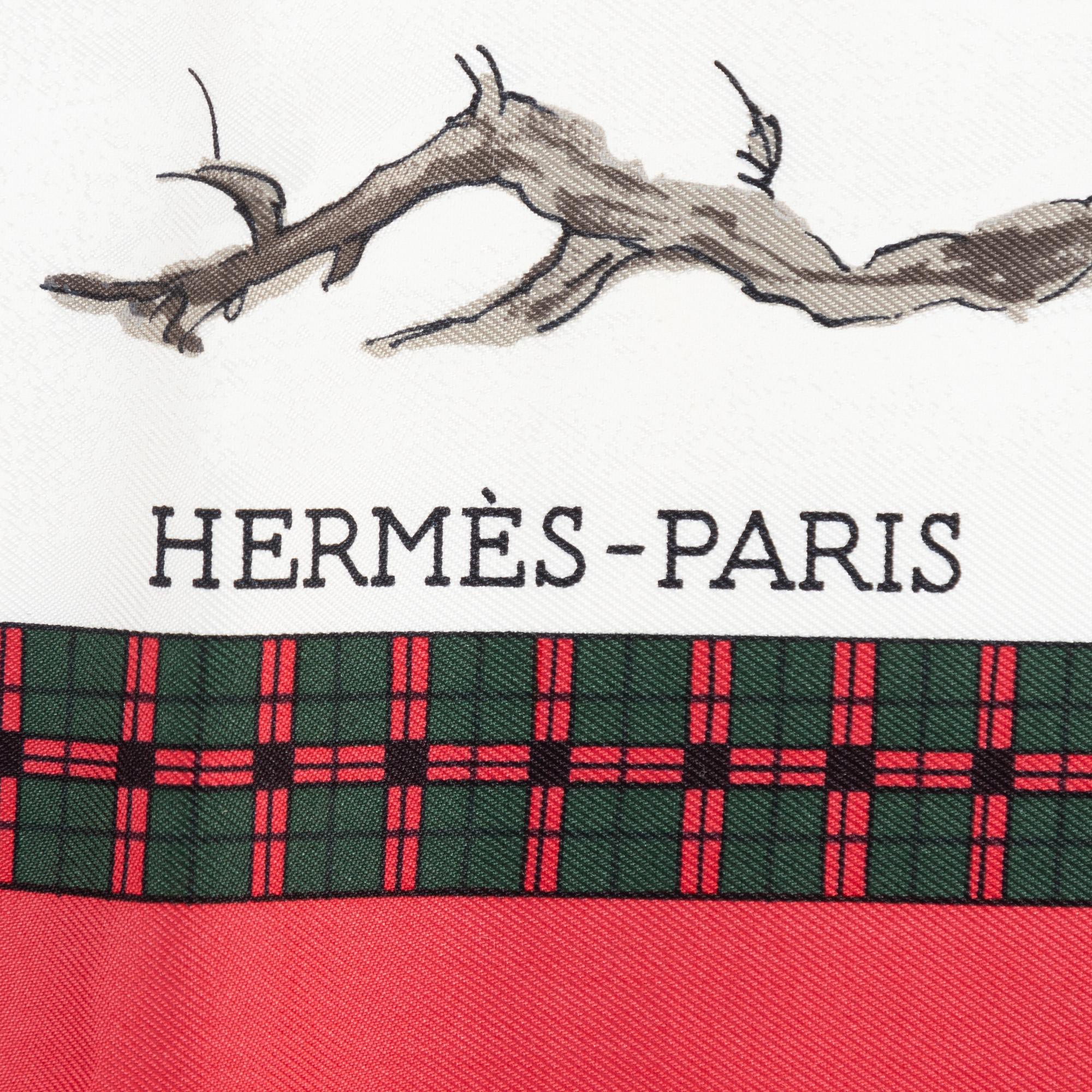 Hermès, scarf "L'Hiver en Poste".
