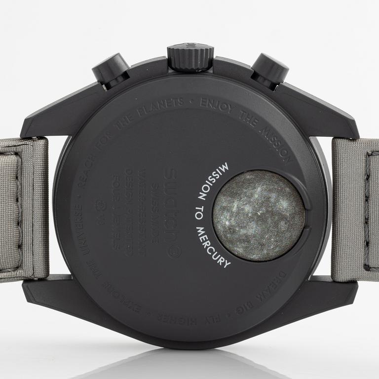 Swatch/Omega, MoonSwatch, Mission to Mercury, kronograf, armbandsur, 42 mm.