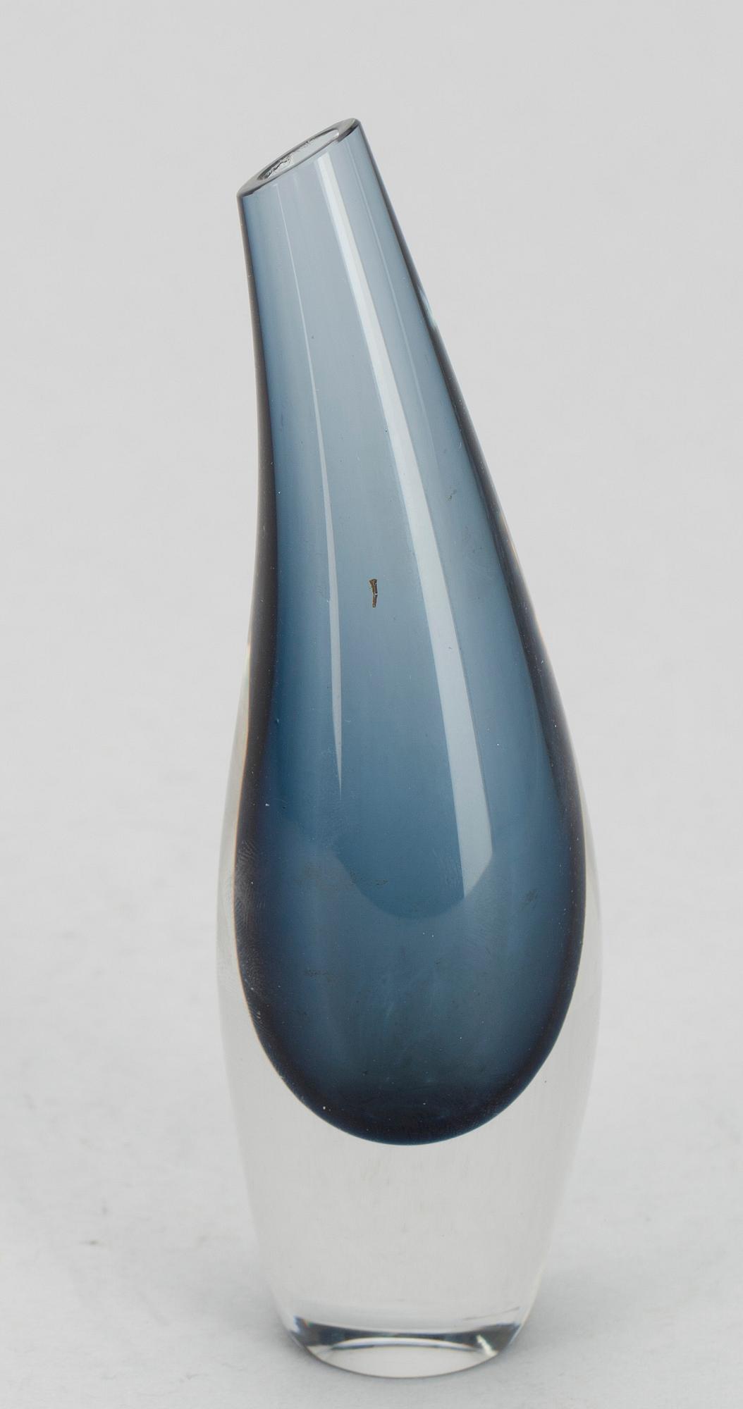 TAPIO WIRKKALA, vas, glas, sign. -58, Iittala.