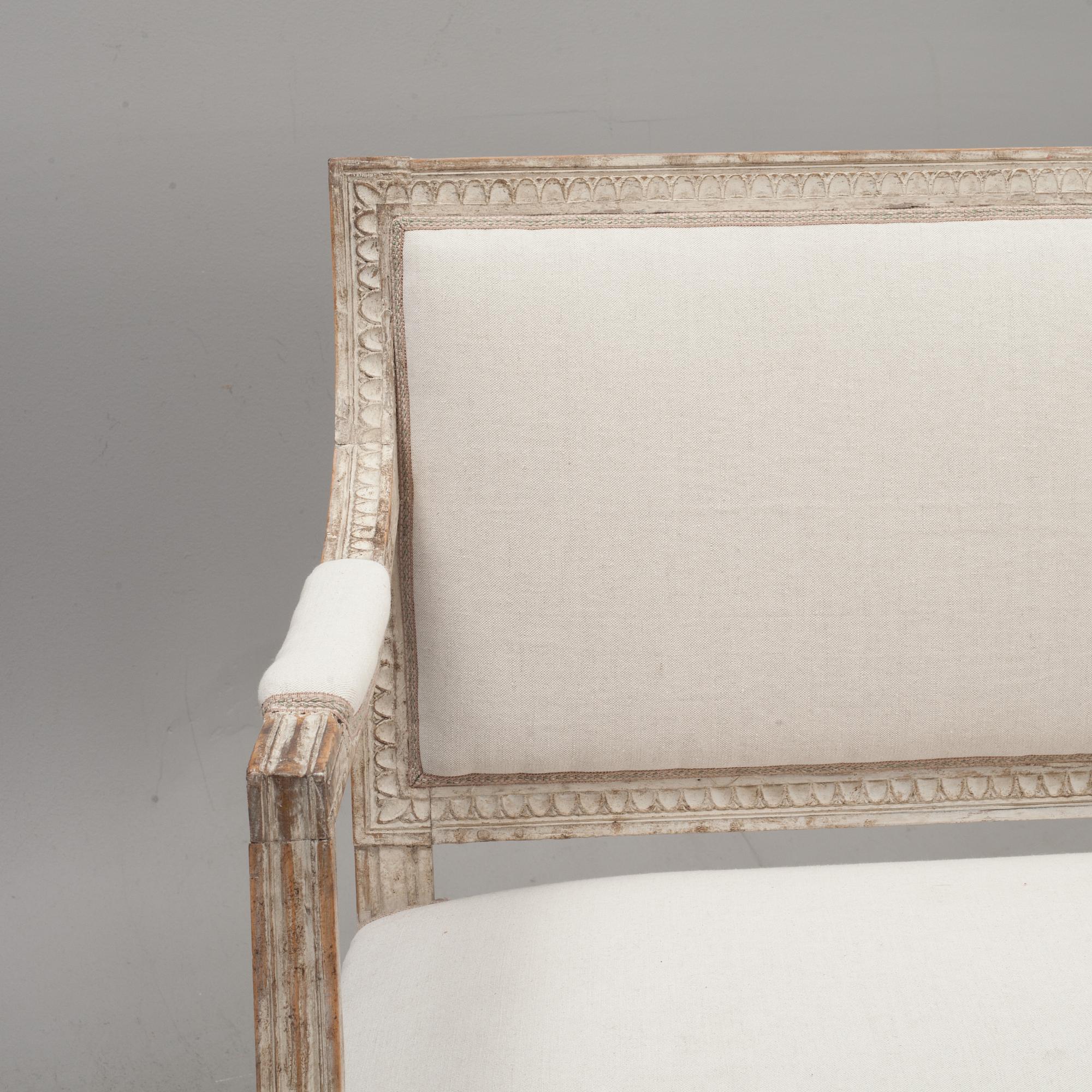 SOFFA, sengustaviansk, omkring 1800.
