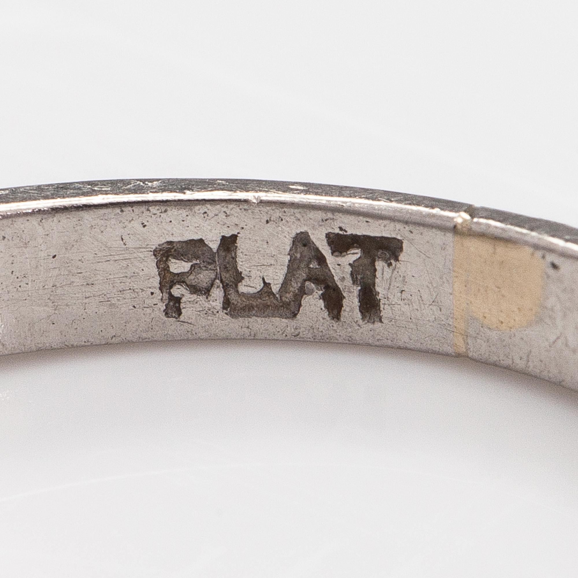 A platinum ring with a ca 2.45 ct brilliant cut diamond.